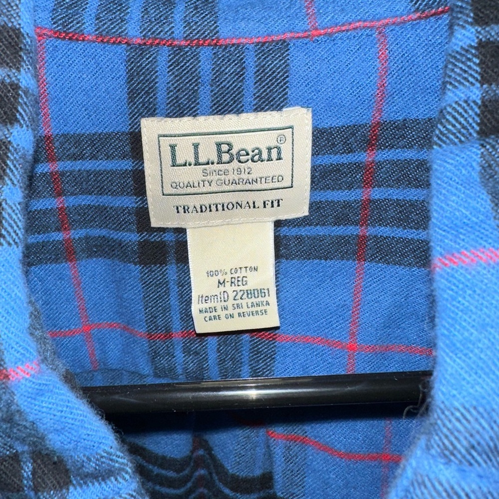 LL BEAN | MEN’S SCOTCH PLAID FLANNEL | M | NWOT - Picture 4 of 5